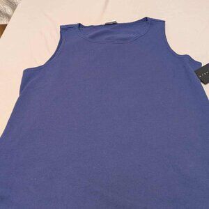 Bryn Walker Pira Tempest Tank Top Womens S Pacific Cotton line Blue  - NWT